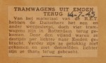 19450714-Vier-trams-terug-uit-Emden, Verzameling Hans Kaper