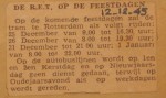 19451212-De-RET-op-de-feestdagen, Verzameling Hans Kaper