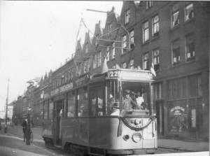 Motorrijtuig 491, lijn 22, Pijperstraat, 9-1929