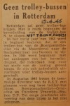 19460415-Geen-trolleybussen-in-Rotterdam, Verzameling Hans Kaper