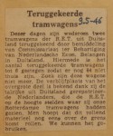 19460509-Weer-twee-trams-terug, Verzameling Hans Kaper