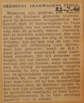 19460723-Weer-geroofde-trams-terug, Verzameling Hans Kaper