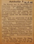 19460814-Autobuslijn-P, Verzameling Hans Kaper