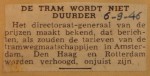 19460906-De-tram-wordt-niet-duurder, Verzameling Hans Kaper