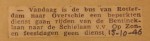 19461015-Busdienst-naar-Overschie-weer-in-bedrijf, Verzameling Hans Kaper