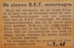 19480501-Nieuwe-RET-motorwagen, Verzameling Hans Kaper