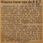 19480511-Nieuwe-tram-voor-de-RET, Verzameling Hans Kaper