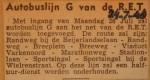 19480724-Autobuslijn-G-van-de-RET, Verzameling Hans Kaper