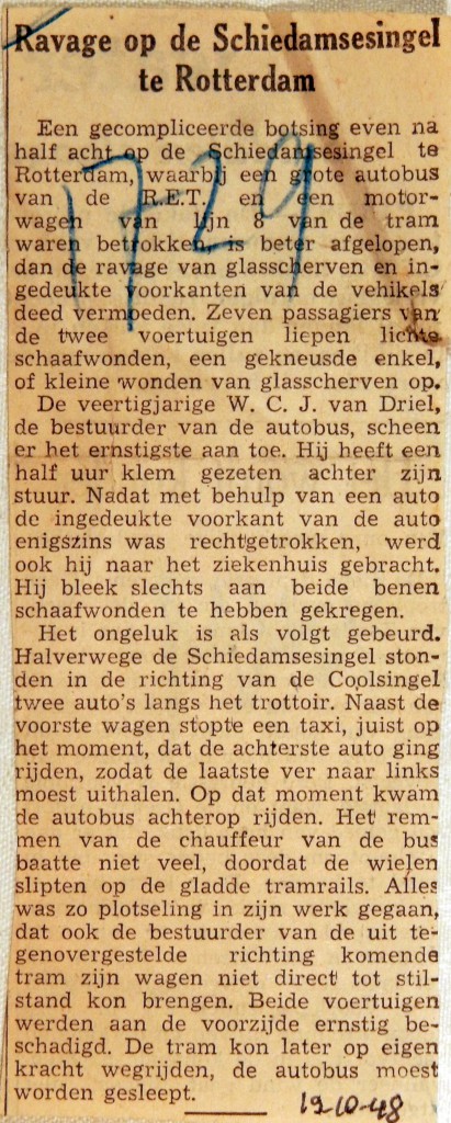 19481019 Ravage op de Schiedamsesingel