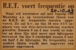 19491020-RET-voert-frequentie-op, Verzameling Hans Kaper