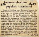 19491201 Gemeente wil populair tramtarief