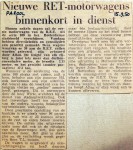 19500915 Nieuwe motorwagens binnenkort in dienst (Parool)