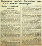 19500916 Binnenkort nieuwe tramwagens