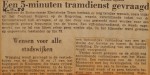 19501116-5-minutentramdienst-gevraagd, Verzameling Hans Kaper