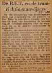 19501125-Tramrichtingaanwijzers, Verzameling Hans Kaper