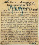 19510208 Arbeiders verlangen tramverbinding