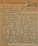 19520114-dr.-Nieuwenhuis-70-jaar, Verzameling Hans Kaper