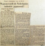 19550511 Waarom wordt de Nederlandse industrie gepasseerd