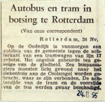 19551124 Autobus en tram botsen Oudedijk