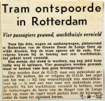 19561009 Tram ontspoorde in Rotterdam