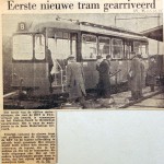 19561121 Eerste nieuwe tram gearriveerd (HVV)
