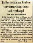 19570115 Ook in Rotterdam en Arnhem hogere tarieven