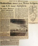 19590124 Rotterdam moet metro krijgen van CS naar Zuidplein