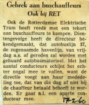 19600217 Gebrek aan buschauffeurs bij de RET