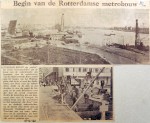 19601018 Begin van de Rotterdamse metrobouw