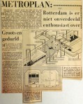 19601216 Rotterdam niet onverdeeld enthousiast over metroplan
