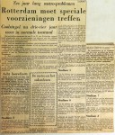 19601220 Rotterdam moet speciale voorzieningen treffen