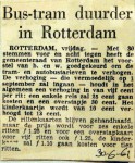 19610630 Bus en tram duurder in Rotterdam