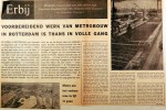 19610812 Voorbereidend metro-werk in volle gang