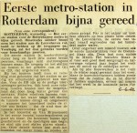 19620606 Eerste metrostation bijna gereed