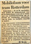19621012 Mobilofoon voor tram Rotterdam