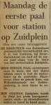 19640310-Maandag-eerste-paal-station-Zuidplein-HVV
