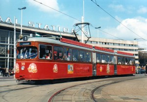 Motorrijtuig 319, lijn 1, Stationsplein, Van Nelletram