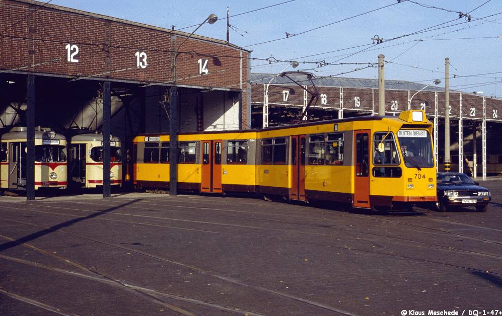 Motorrijtuig 704, testritten Dusseldorf, 11-1982 (foto: Klaus Meschede)