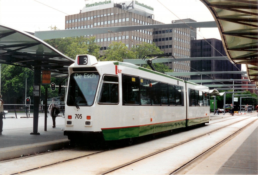 Motorrijtuig 705, lijn 3, Blaak