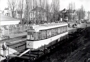 Motorrijtuig 1, aankomst Ceintuurbaan, 21-11-1956