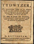 1798 Dienstregeling Veerdiensten, trekschuiten en wagens (Tydwyzer)