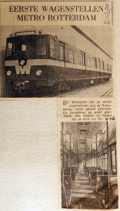 19660518 Eerste metrowagenstellen in Rotterdam