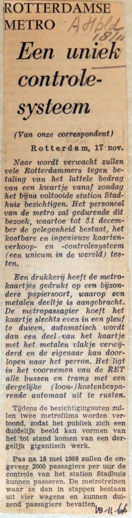 19661118 Een uniek controlesysteem