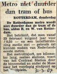 19670331 Metro niet duurder dan tram of bus