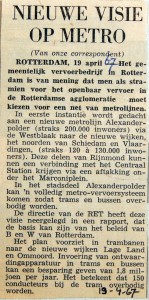 19670419 Nieuwe visie op metro