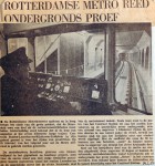19670629 Rotterdamse metro reed ondergronds proef