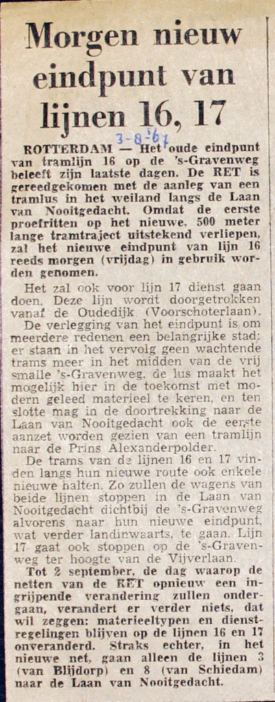 19670803 Nieuw eindpunt lijn16 en 17.