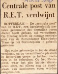 19670826 Centrale Post verdwijnt. (AD)