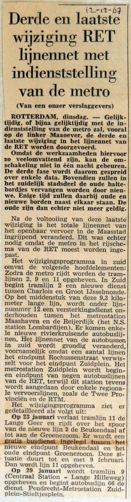 19671212 Derde en laatste wijziging lijnennet RET