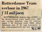 19680104 Rotterdamse tram verloor in 1967 31 miljoen